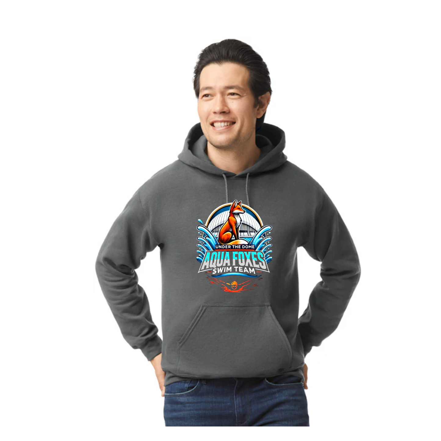 Aqua Foxes - Hoodie - Unisex