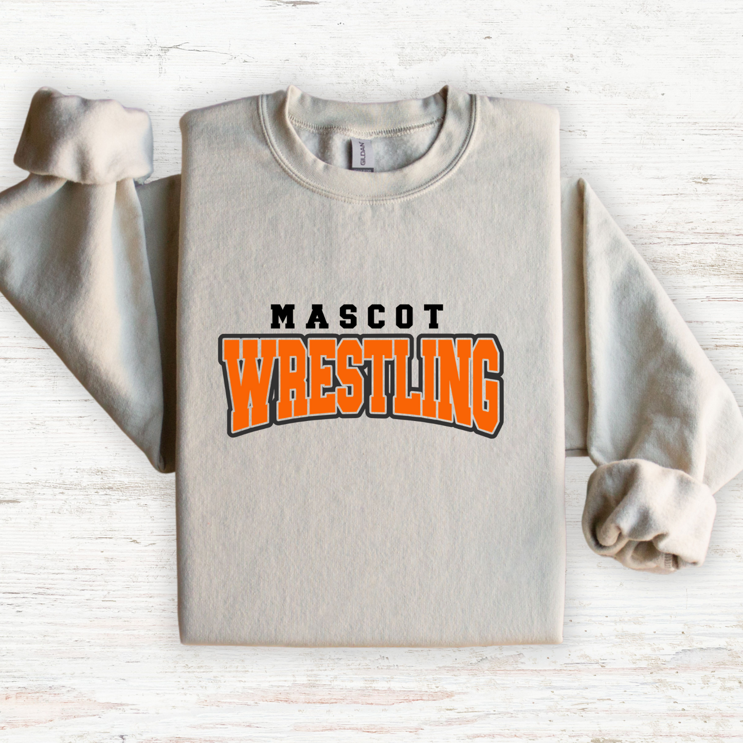 Custom Mascot Wrestling Crewneck