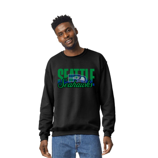Retro Hawks - Green - Unisex Crew