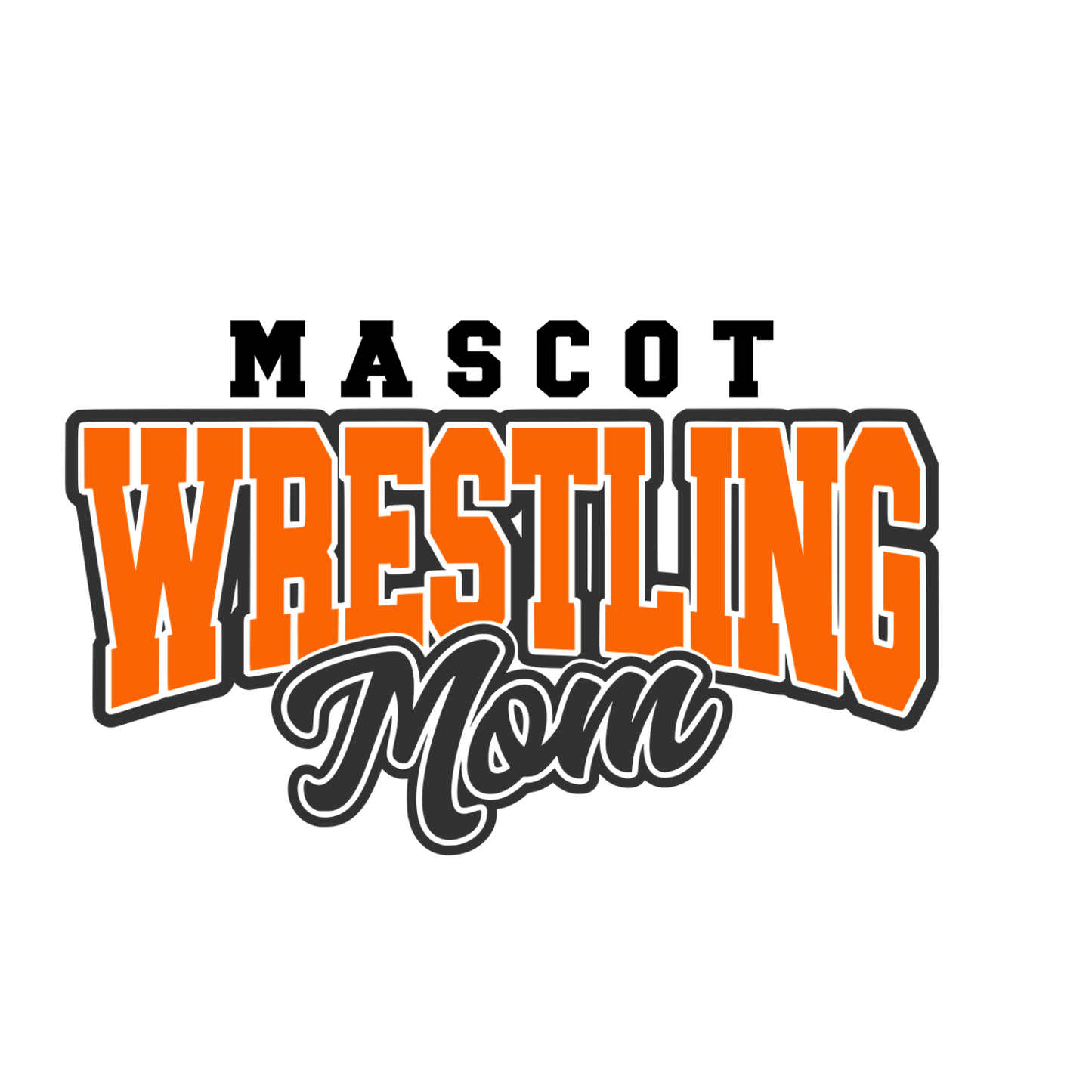 Custom Mascot Wrestling Mom - Crewneck