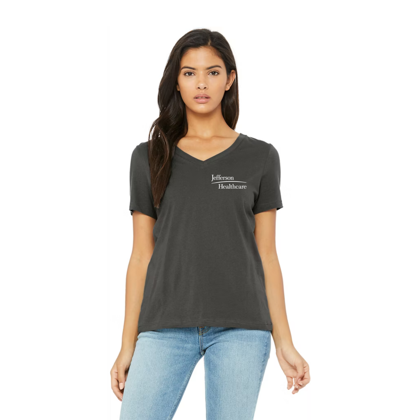 JH Women's Relaxed Jersey V-Neck T-Shirt