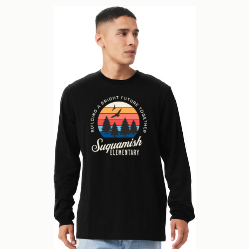 Suquamish Cotton Long Sleeve - Sunrise logo