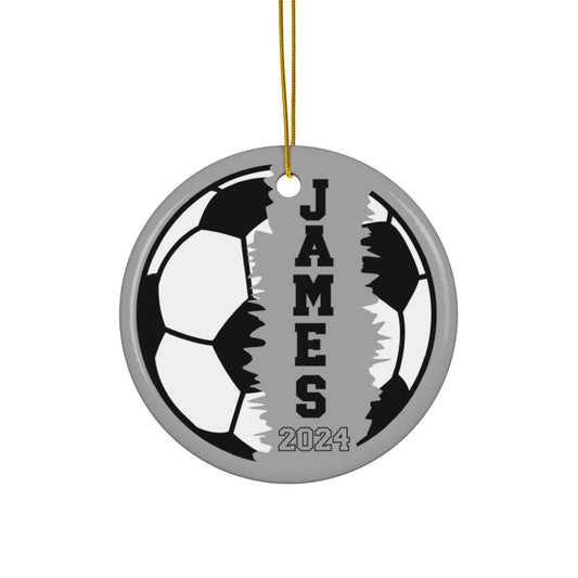 Custom Name Soccer Ornament