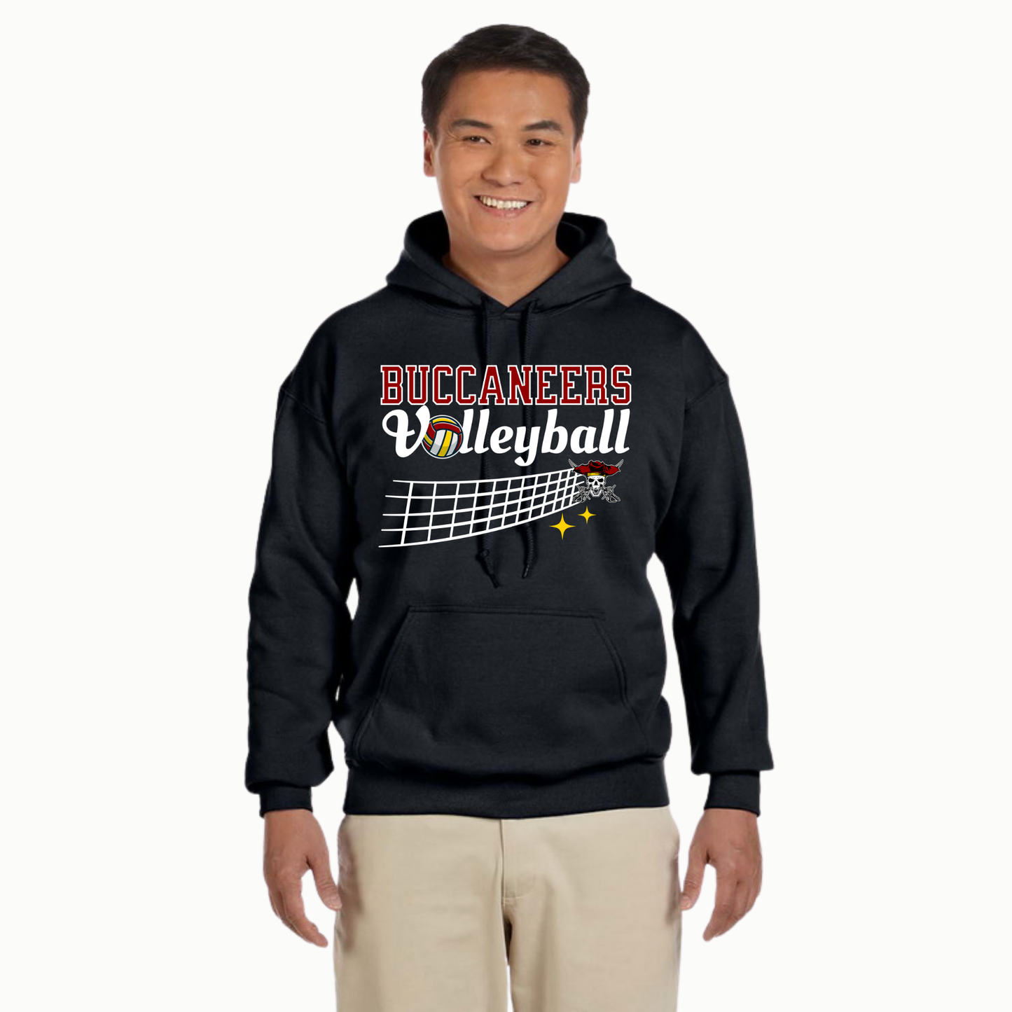 Buccaneer Volleyball - Cotton Hoodie