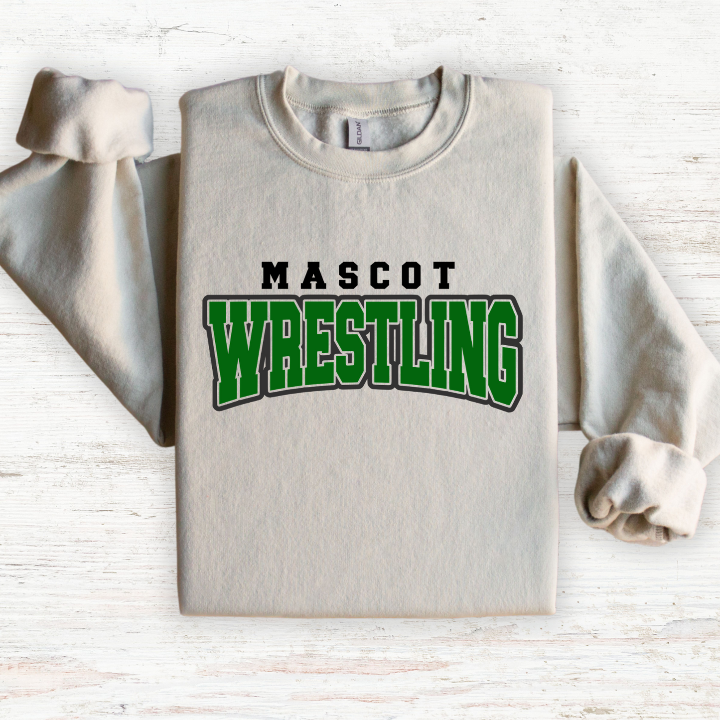 Custom Mascot Wrestling Crewneck