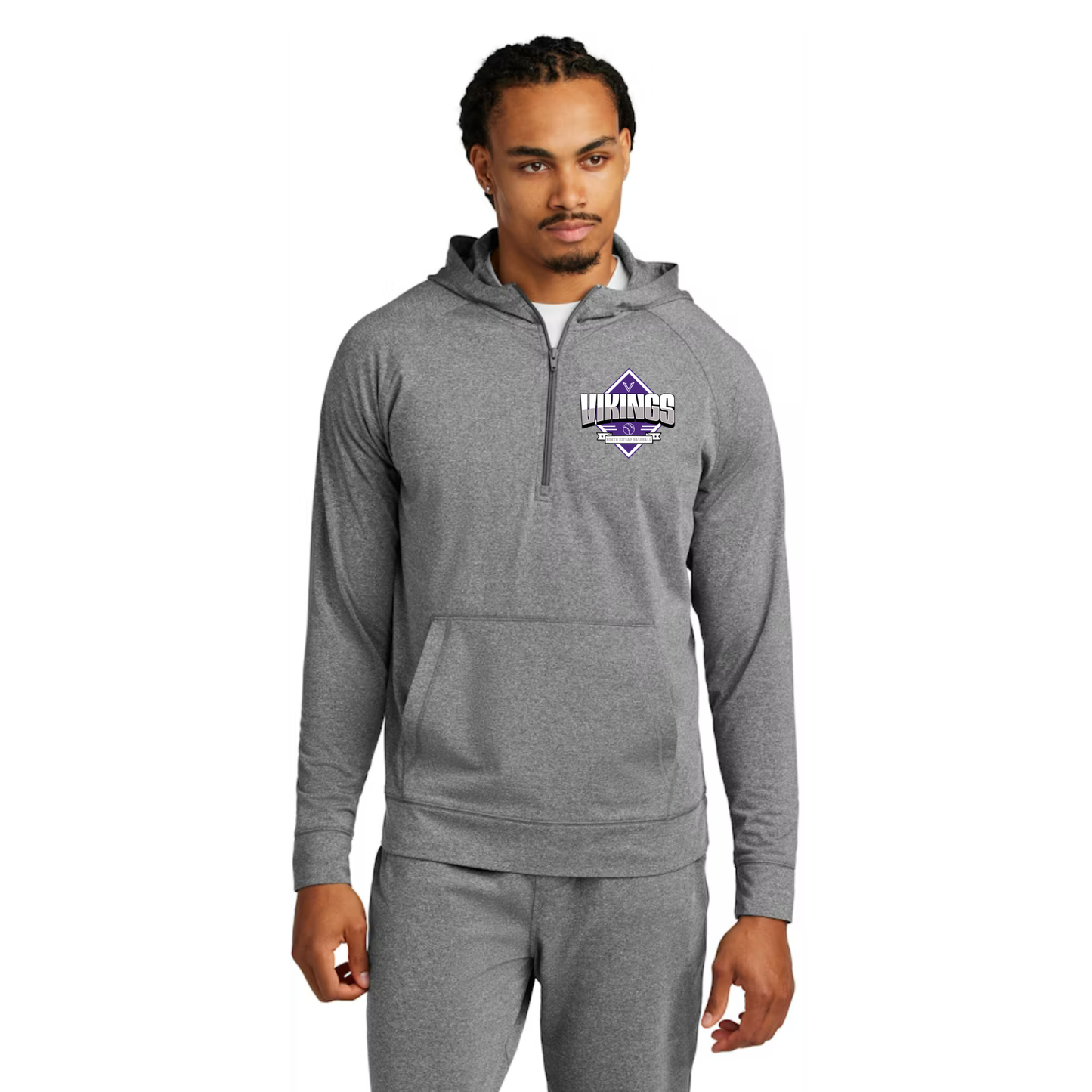 *NEW* NK Vikings Baeball Sport-Wick Stretch 1/2-Zip Hoodie - Mens