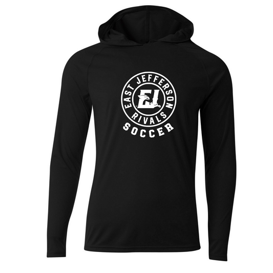 EJ Soccer - Circle Logo - Performance Long Sleeve - Hooded