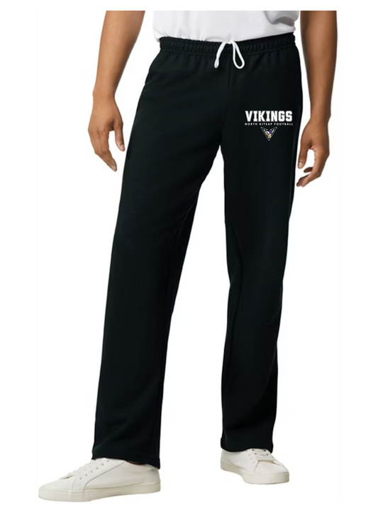 Viking Football sweats - open bottom