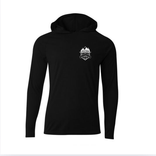 EJLL Performance Long Sleeve - pocket logo - Hooded - Mens