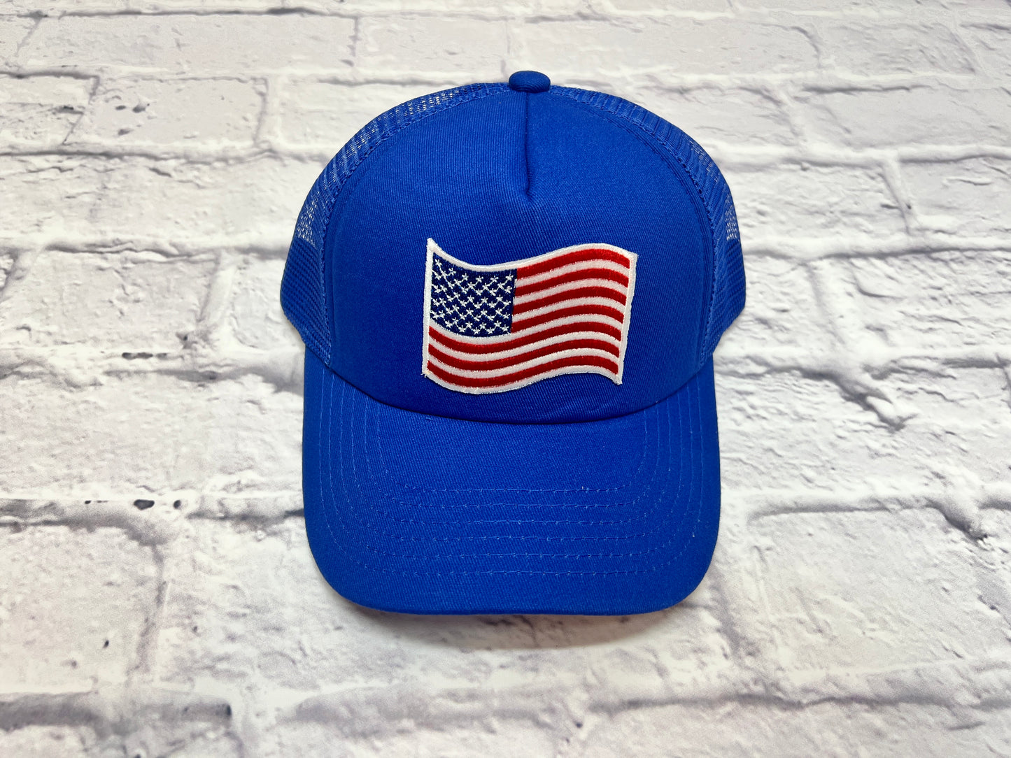 Red, White, Blue Flag Foam Trucker Hat