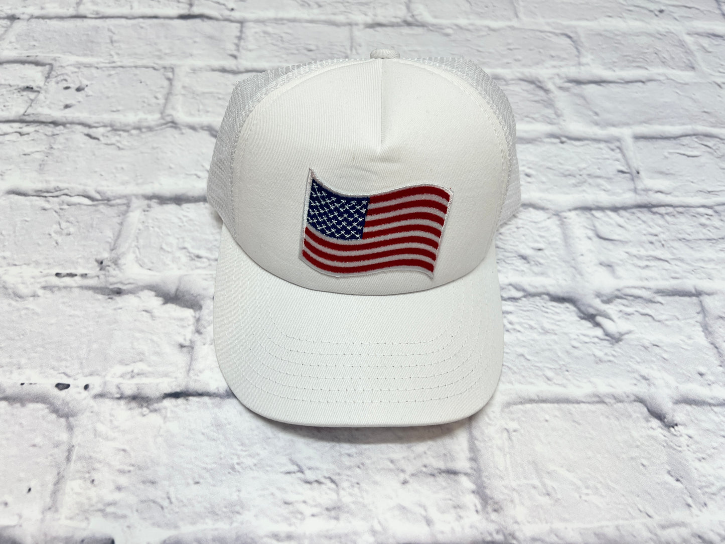 Red, White, Blue Flag Foam Trucker Hat