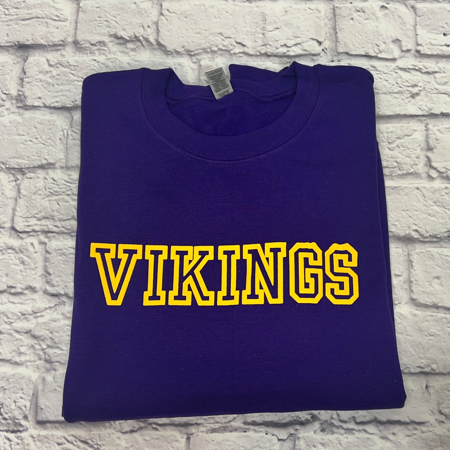 Athletic Yellow Puff Print - Vikings