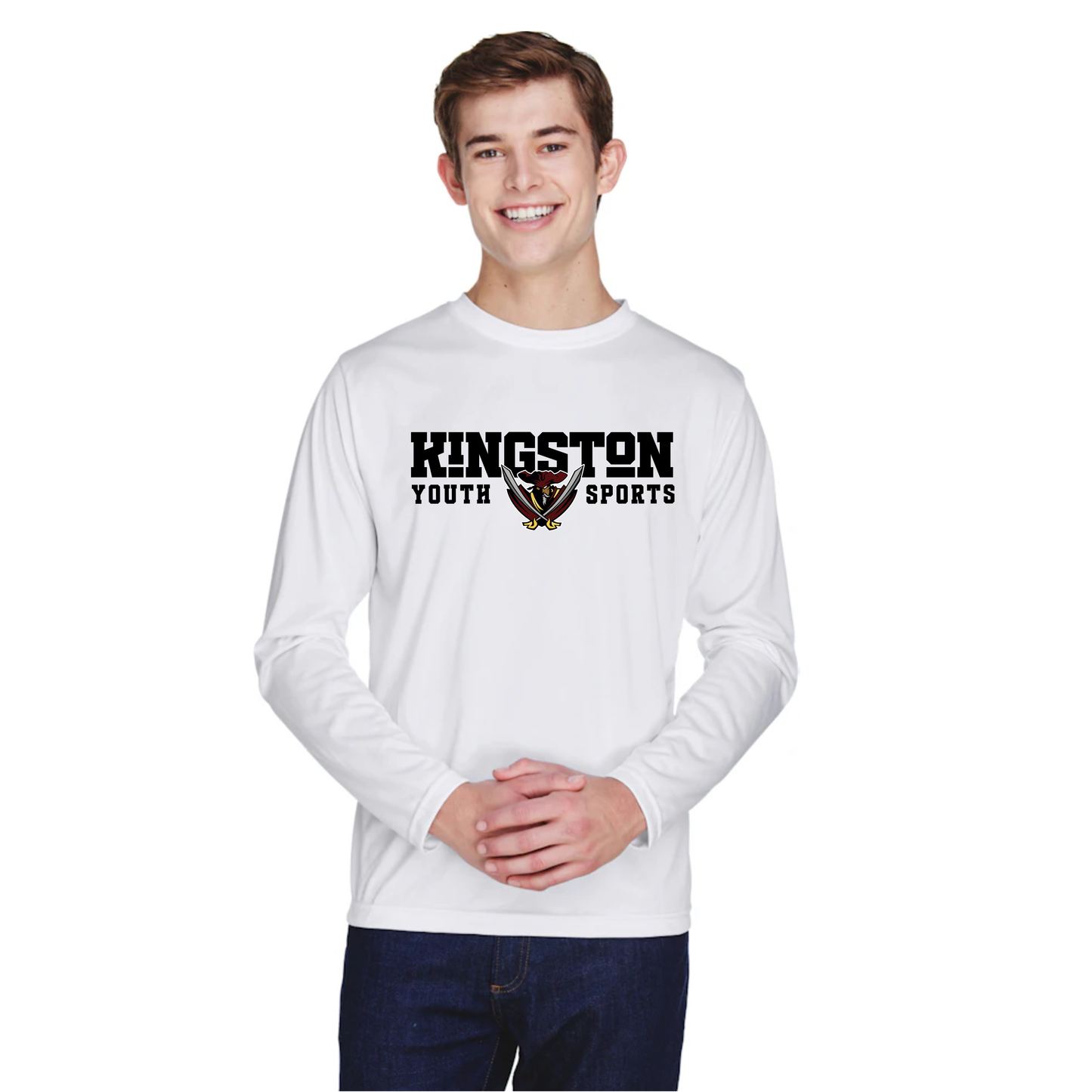 *NEW* Kingston Banner Logo - Athletic Long Sleeve - Adult
