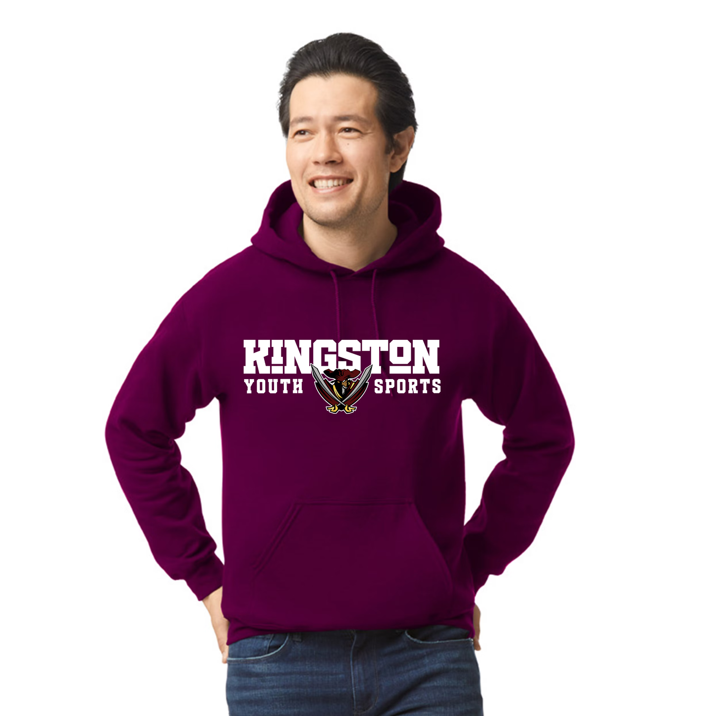 *NEW* Kingston Banner Hoodie - Adult unisex - Add a Sport down the sleeve!!