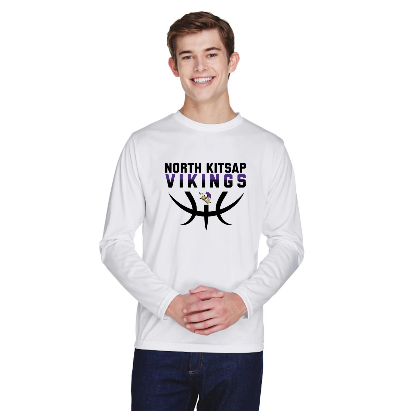 NK Basketball - Stack Logo - Performance Long Sleeve - Mens