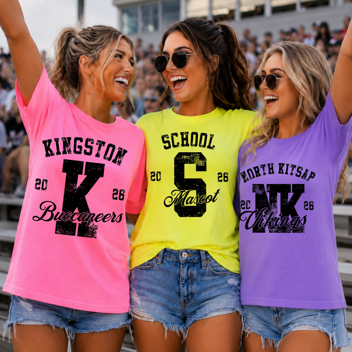 Neon Night - Custom Mascot/School/Year