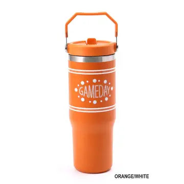 Game Day 30oz Stainless Steel Flip Straw Tumbler