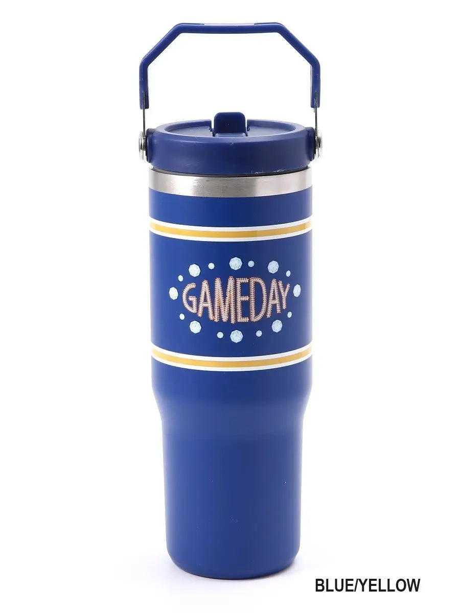 Game Day 30oz Stainless Steel Flip Straw Tumbler